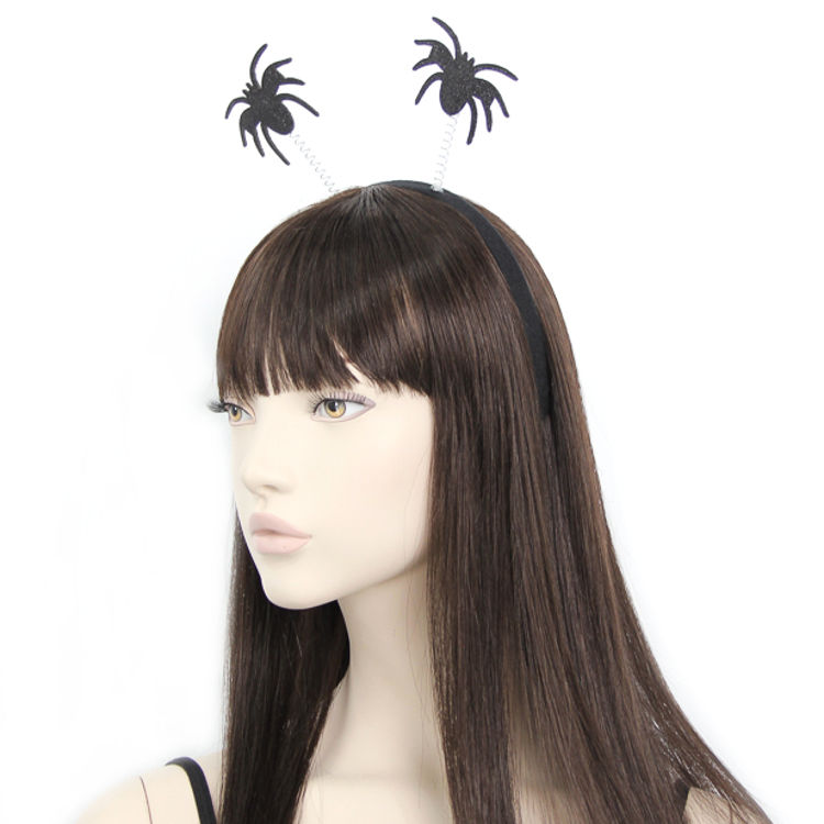 Picture of 8551/5519 BLACK GLITTER SPIDER DEELEY BOPPER